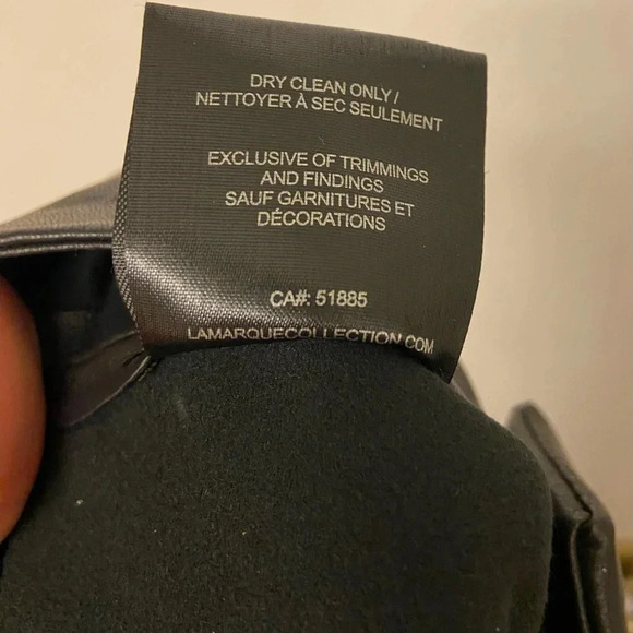 NWT LAMARQUE Pagetta Feather Trimmed Trousers Black Size Small - Picture 12 of 13